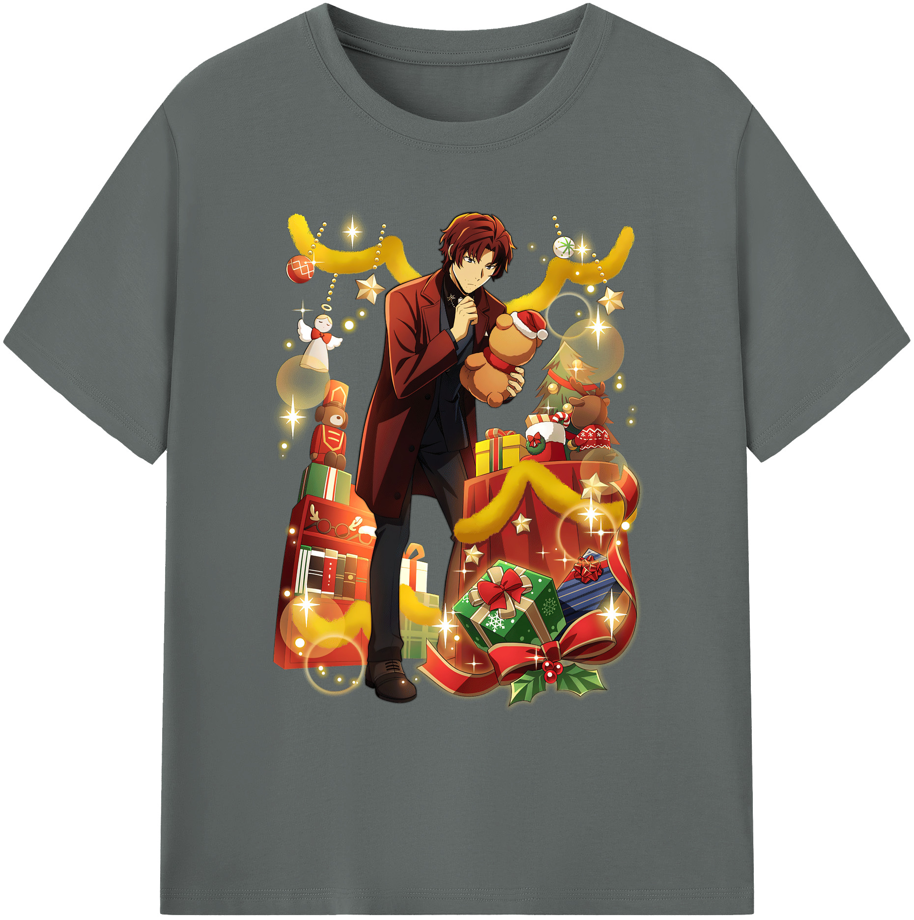（画像用） 文豪ストレイドッグス Bungo Stray Dogs 綿100％ メンズ半袖Tシャツ｜肌触りやわらか＆通気性